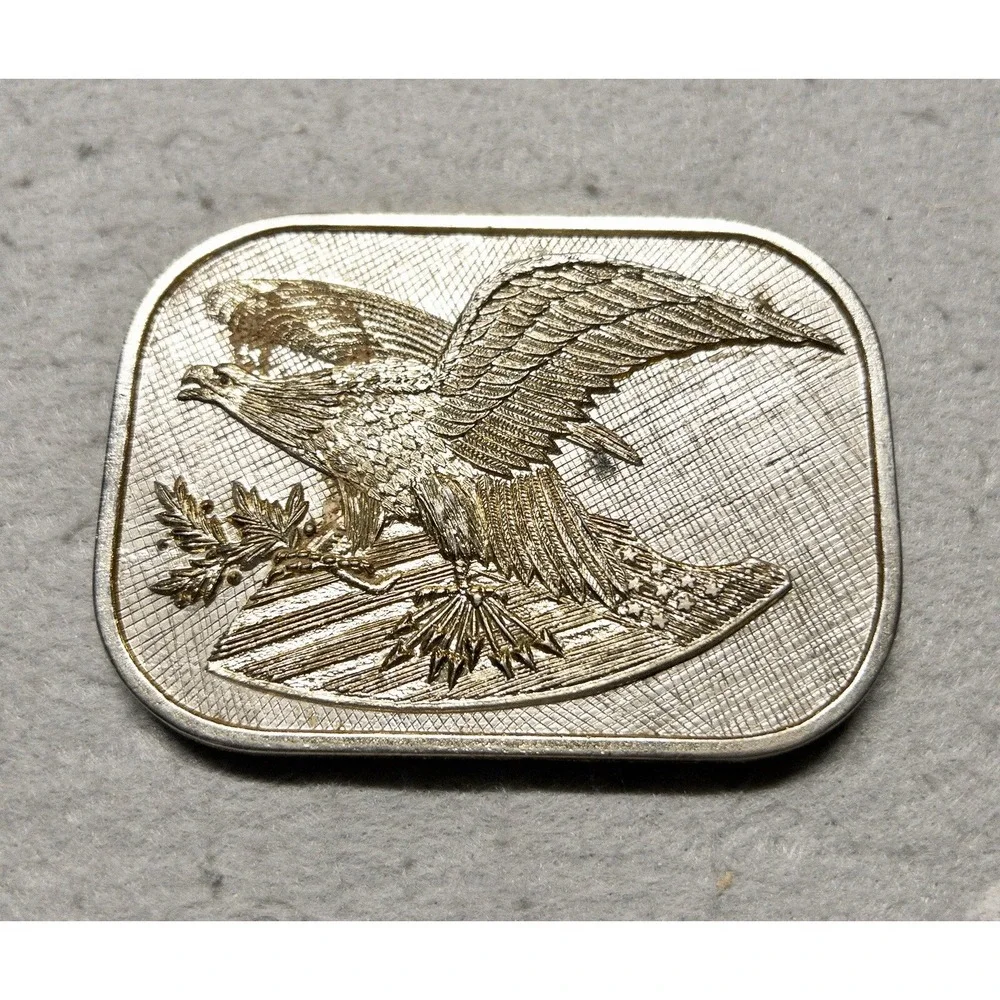 Gold Eagle Belt Buckle USA Western‎